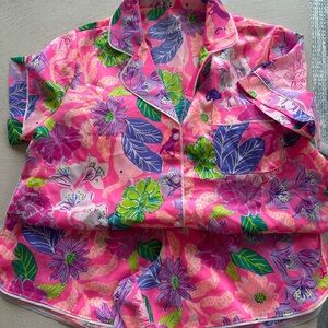 Lilly Pulitzer silk pajamas small/medium NWT